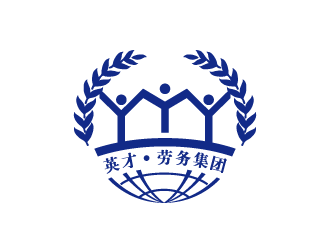 黄安悦的英才 全国连锁劳务输出机构logo设计