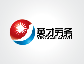 陈晓滨的英才 全国连锁劳务输出机构logo设计