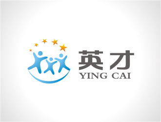 杨福的英才 全国连锁劳务输出机构logo设计