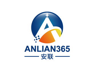 黄安悦的英文：anlian365  中文：安联365logo设计