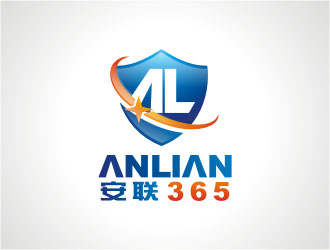 杨福的英文：anlian365  中文：安联365logo设计