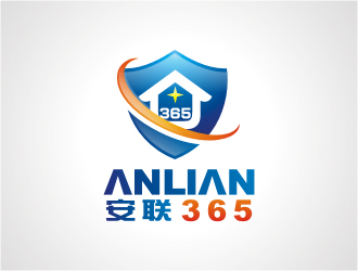 杨福的英文：anlian365  中文：安联365logo设计