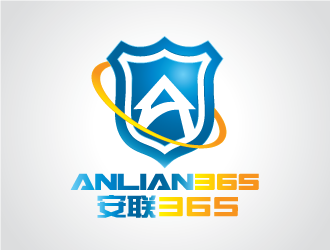 陈晓滨的英文：anlian365  中文：安联365logo设计