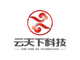 杨福的云天下科技logo设计