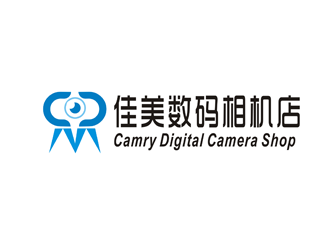杜锡源的佳美数码相机店logo设计