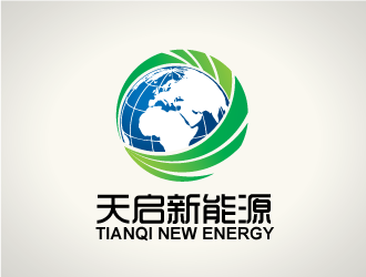 陈晓滨的天启新能源logo设计