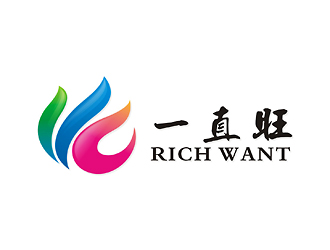 刘帅的一直旺  RICH WANT 农业开发有限公司logo设计