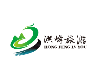 黄安悦的洪峰旅游logo设计