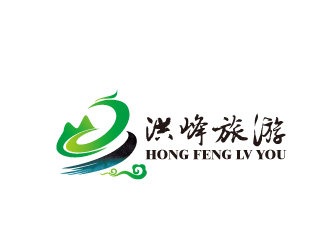 黄安悦的洪峰旅游logo设计