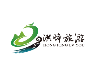 黄安悦的洪峰旅游logo设计