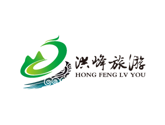 洪峰旅游logo设计
