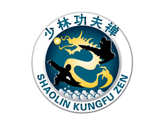 晓熹的少林功夫禅 shaolin kungfu zenlogo设计