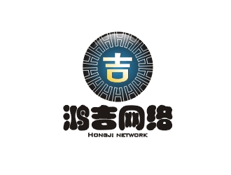 郑国麟的鸿吉网络logo设计