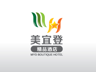 刘琦的美宜登精品酒店logo设计