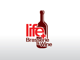 刘琦的life+西餐红酒廊logo设计