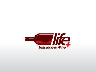 刘琦的life+西餐红酒廊logo设计