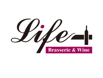 彭家广的life+西餐红酒廊logo设计