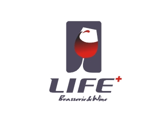 郑国麟的life+西餐红酒廊logo设计
