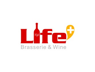 林思源的life+西餐红酒廊logo设计