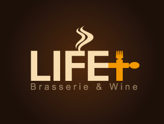 黄安悦的life+西餐红酒廊logo设计
