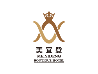 黄安悦的美宜登精品酒店logo设计