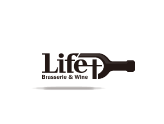 钟银凤的life+西餐红酒廊logo设计