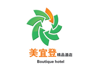 林小晚的美宜登精品酒店logo设计