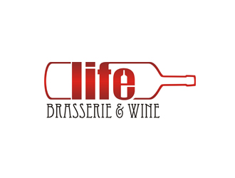 周国强的life+西餐红酒廊logo设计
