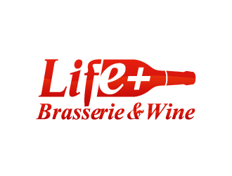 周金进的life+西餐红酒廊logo设计