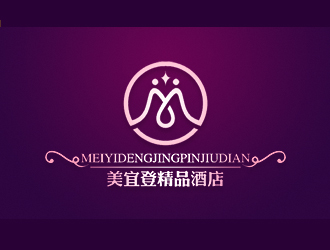 靳提的美宜登精品酒店logo设计