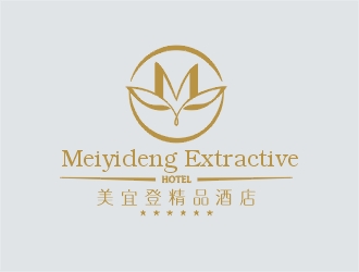 郑国麟的美宜登精品酒店logo设计