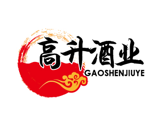 何锦江的高升酒业logo设计