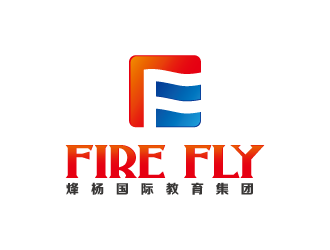 周金进的中文：烽杨国际教育集团  英文：fire fly（萤火虫）logo设计