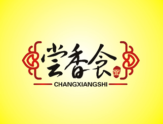 刘涛的尝香食logo设计