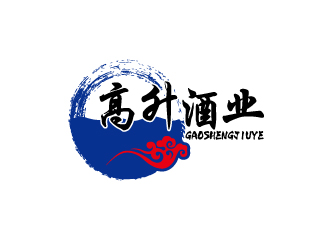 何锦江的高升酒业logo设计