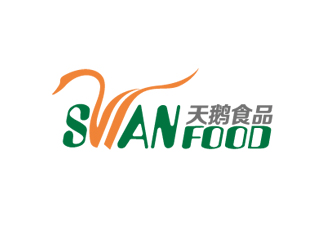 周国强的天鹅食品logo设计