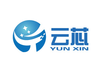彭家广的云芯logo设计