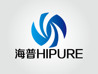 中文:海普,英文:hipureLOGO设计 - LOGO123