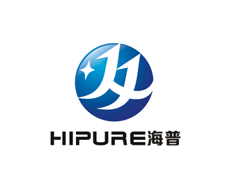中文:海普,英文:hipureLOGO设计 - LOGO123
