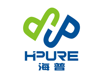 中文:海普,英文:hipureLOGO设计 - LOGO123