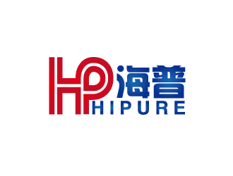 中文:海普,英文:hipureLOGO设计 - LOGO123