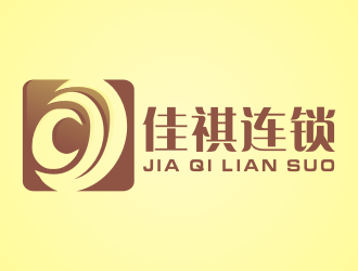 张军代的佳祺连锁（JQ）logo设计