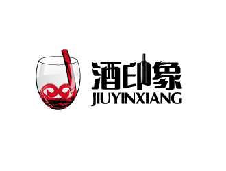 何锦江的酒印象-进口酒业logo设计