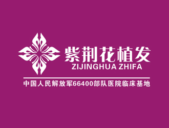 祝小林的紫荆花植发logo设计