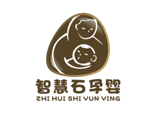 廖燕峰的智慧石孕婴连锁logo设计