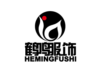 何锦江的鹤鸣服饰皮具logologo设计