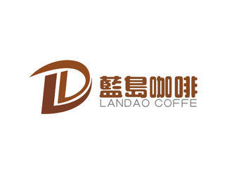 祝小林的蓝岛咖啡logo设计