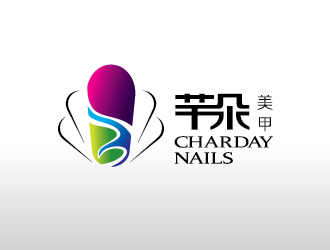 芊朵美甲logo设计