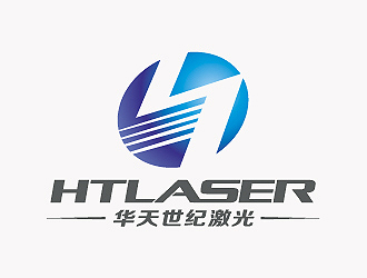 HTLASER 华天世纪激光logo设计