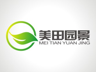 张军代的美田园景logo设计